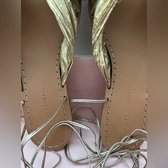 Loeffler Randall Peony Platinum Sandals, size 9 - Picture 4 of 8